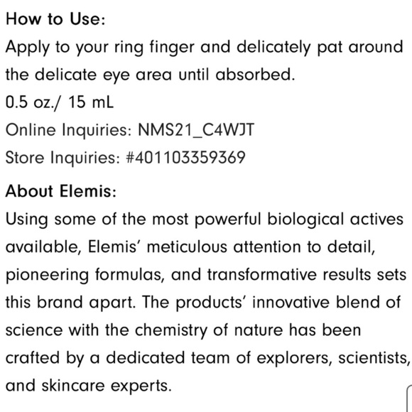 ELEMIS Peptide4 Eye Cream - Purple and Silver - Picture 6 of 10